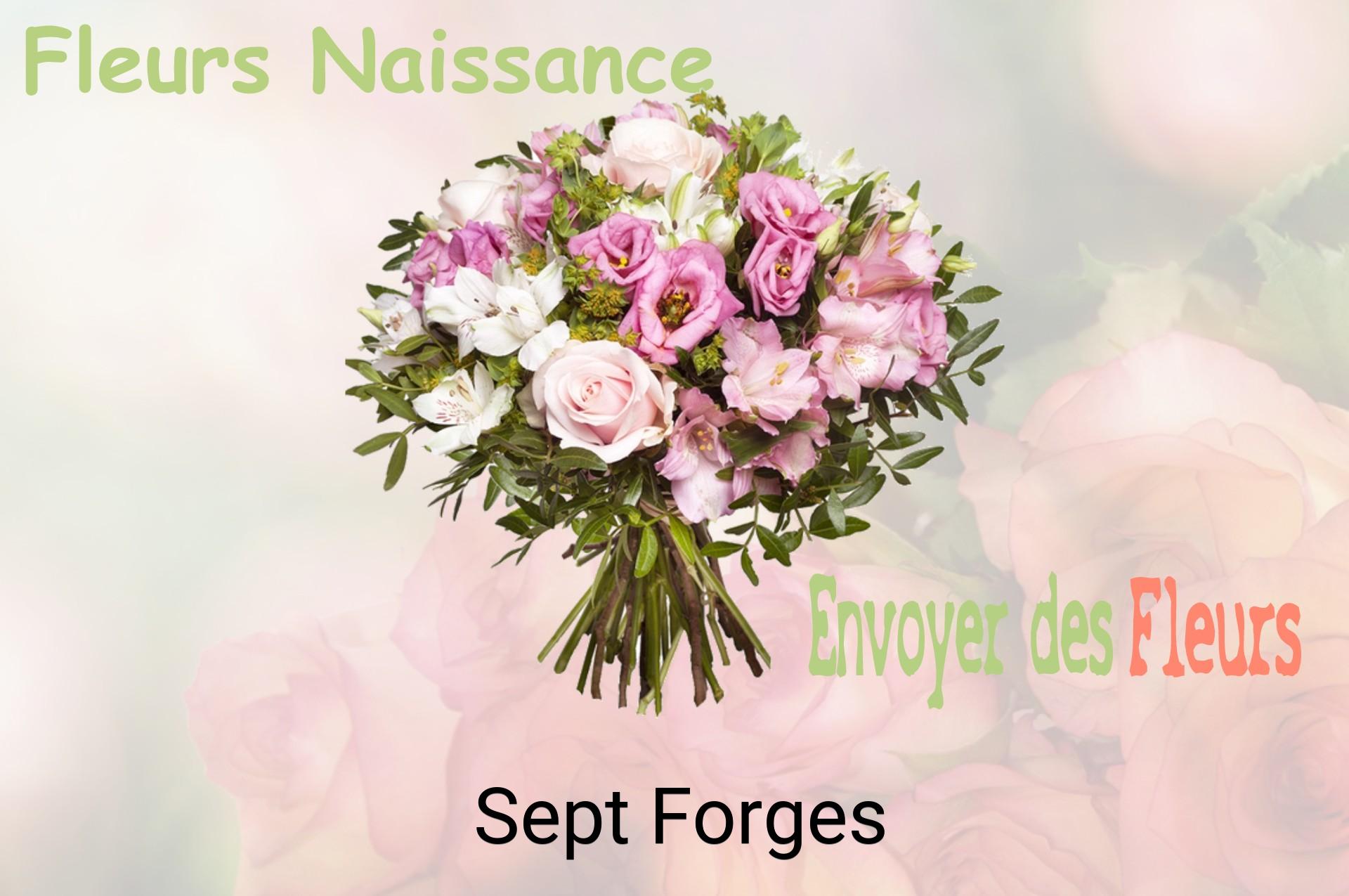 Bouquet de fleurs de naissance livré à Sept-Forges